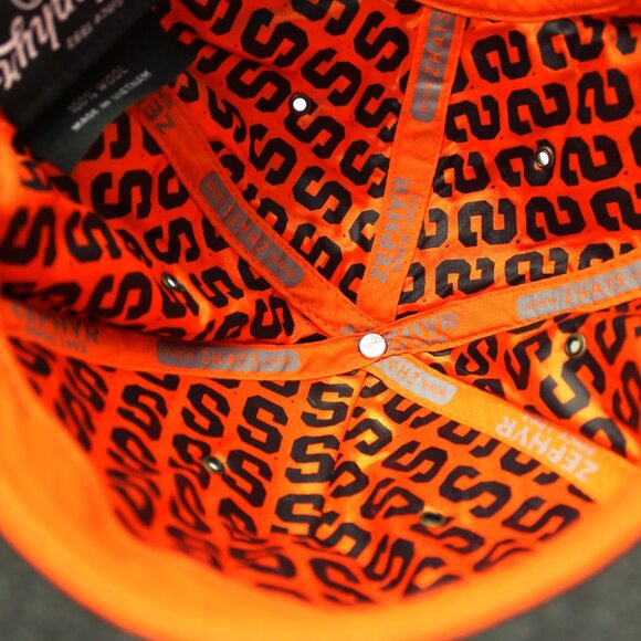 Zephyr Syracuse Orangeman College Hat Brown Tweed Orange Bill Adjustable Strap - Picture 7 of 8